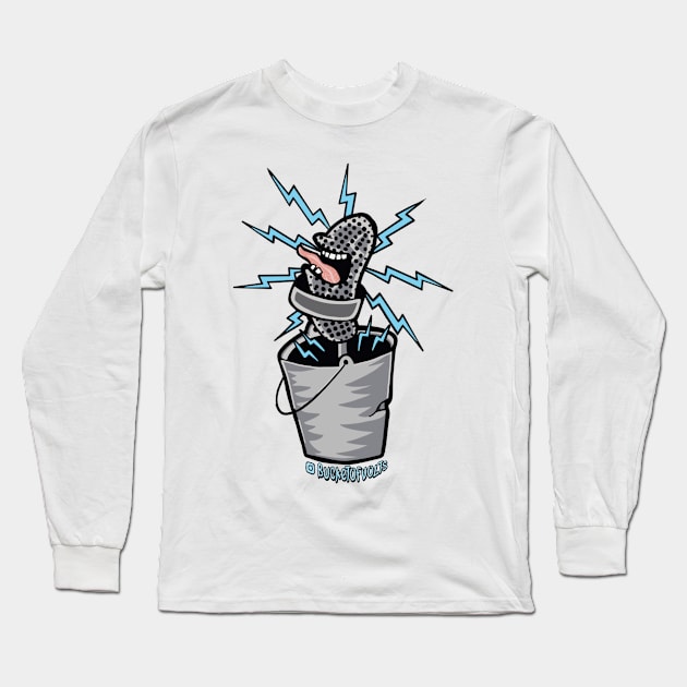 Bucket of volts classic logo Long Sleeve T-Shirt by HacknStack